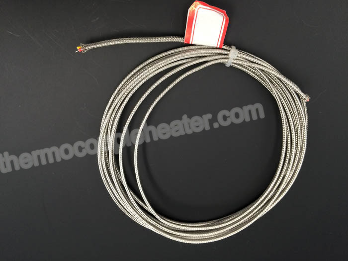 Fiberglass Thermocouple Compensating Cable Wire With SS Braid Shield