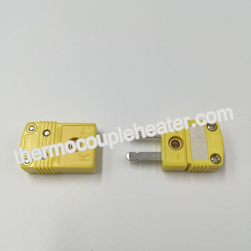 Plastic Mini Thermocouple Components / Thermocouple Connectors Type K With Stock