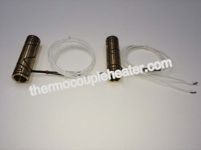 Durable Brass Electric Tube Heaters For Hot Runner Nozzle , Tangential / Axial Type
