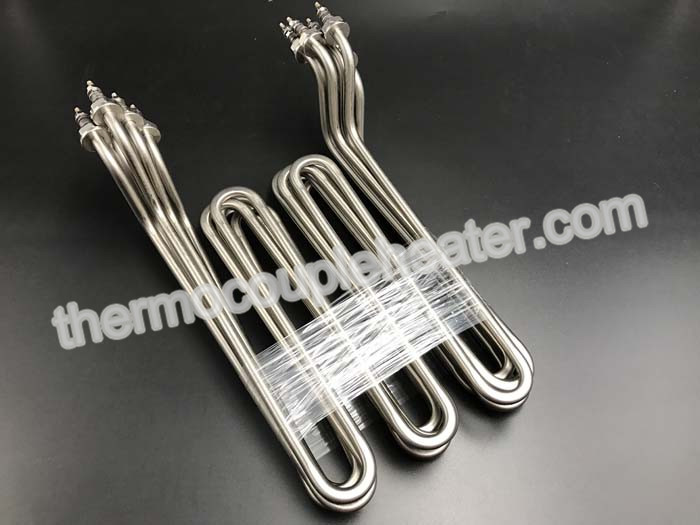 High Safety Tubular Heating Elements For Water / Non-Corrosive Liquids , Stainless Steel 304