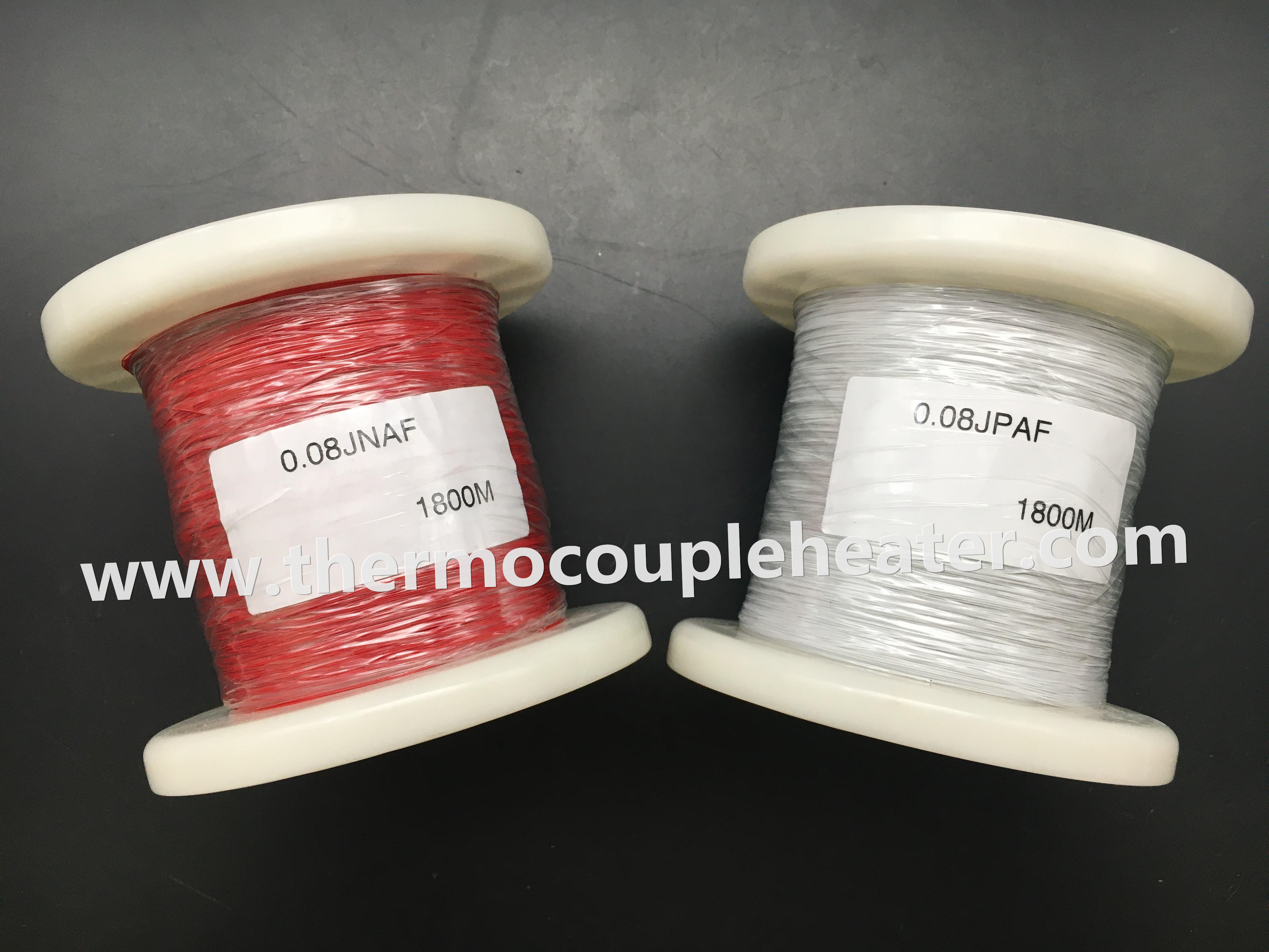 Customized Thermocouple Cable J 40AWG 0.08mm With Teflon Coating