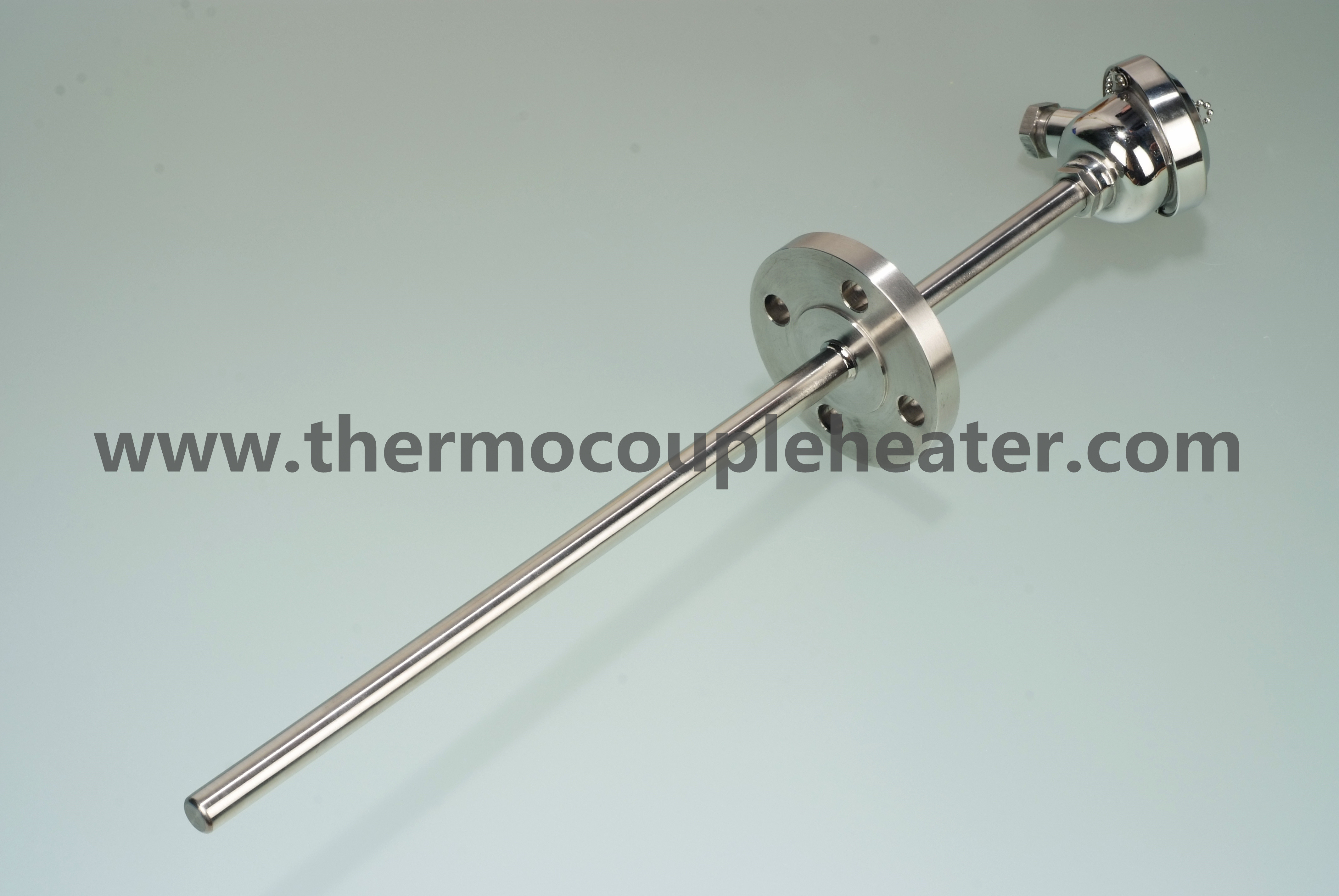 Temperature Sensor Thermocouple RTD PT100 With Flange Thermowell