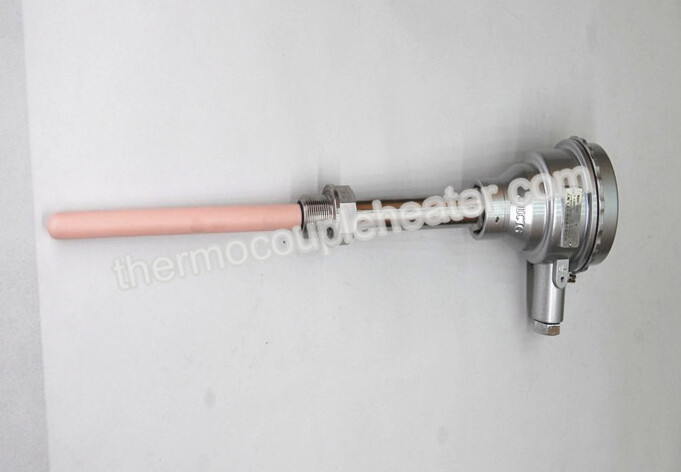 Platinum Rhodium Thermocouple RTD S Type High Temperature With Thread Fitting