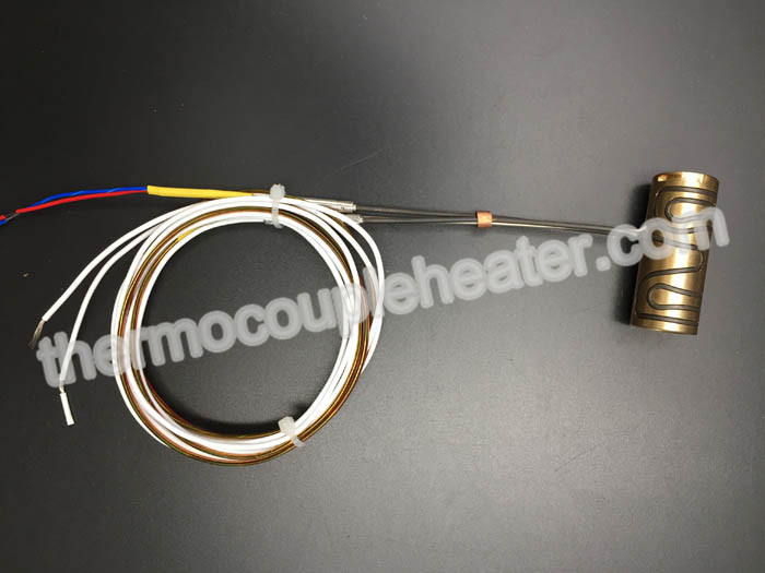 280V 350W Brass Nozzle Coil Heaters For Hot Runner Mold  With Thermocouple