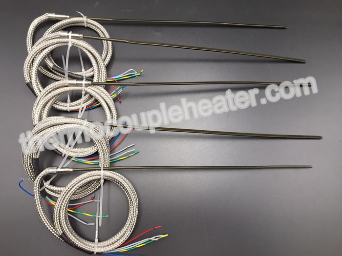 4.2x2.2mm Straight Hot Runner Coil Heaters With J Type Thermocouple