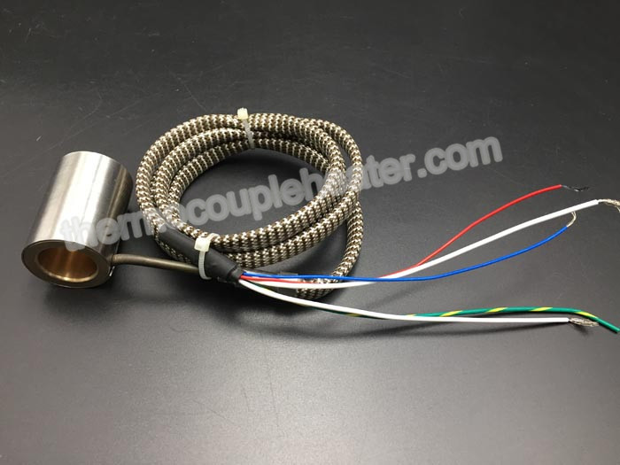 Encapsulated Stainless Steel Armored Coil Heater With  Thermocouple J 230V 275W