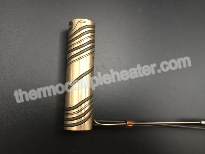 ID 10.5 Mm Coil Heater With Thermocouple Brass Material For Plastic Industry