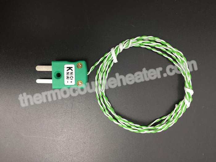 K Type Mini Thermocouple Components Male Connector For Signal Transfer