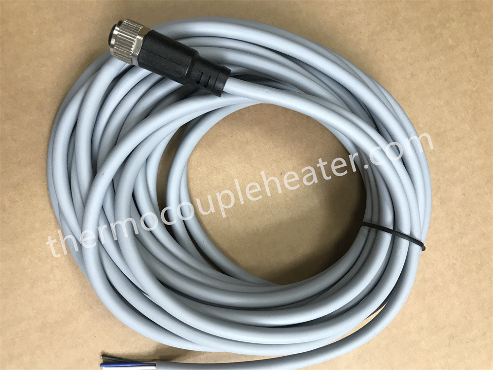 M12 Barrel 5-pin Male Axial Connection Female With Connecting Cable