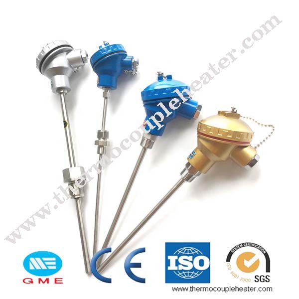 Assembly K And J Type Thermocouple Rtd Temp Sensor With Flange For Industrial Use