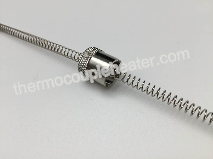 Spring Loaded Temperature Sensor Parts Single / Double Slot Bayonet Cap For Thermocouple