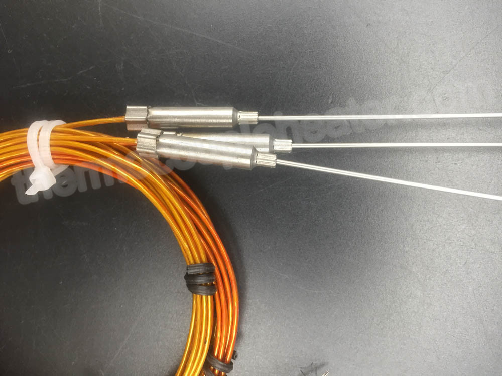CE Thermocouple RTD Type J With Kapton Insulated Cable For Plastic Industry