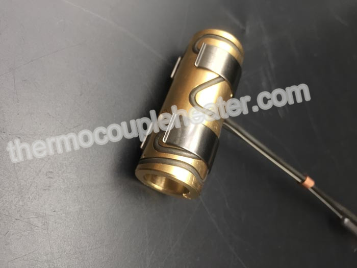 Press In Brass Nozzle Coil Heaters With Metal Clap For Hot Runner System