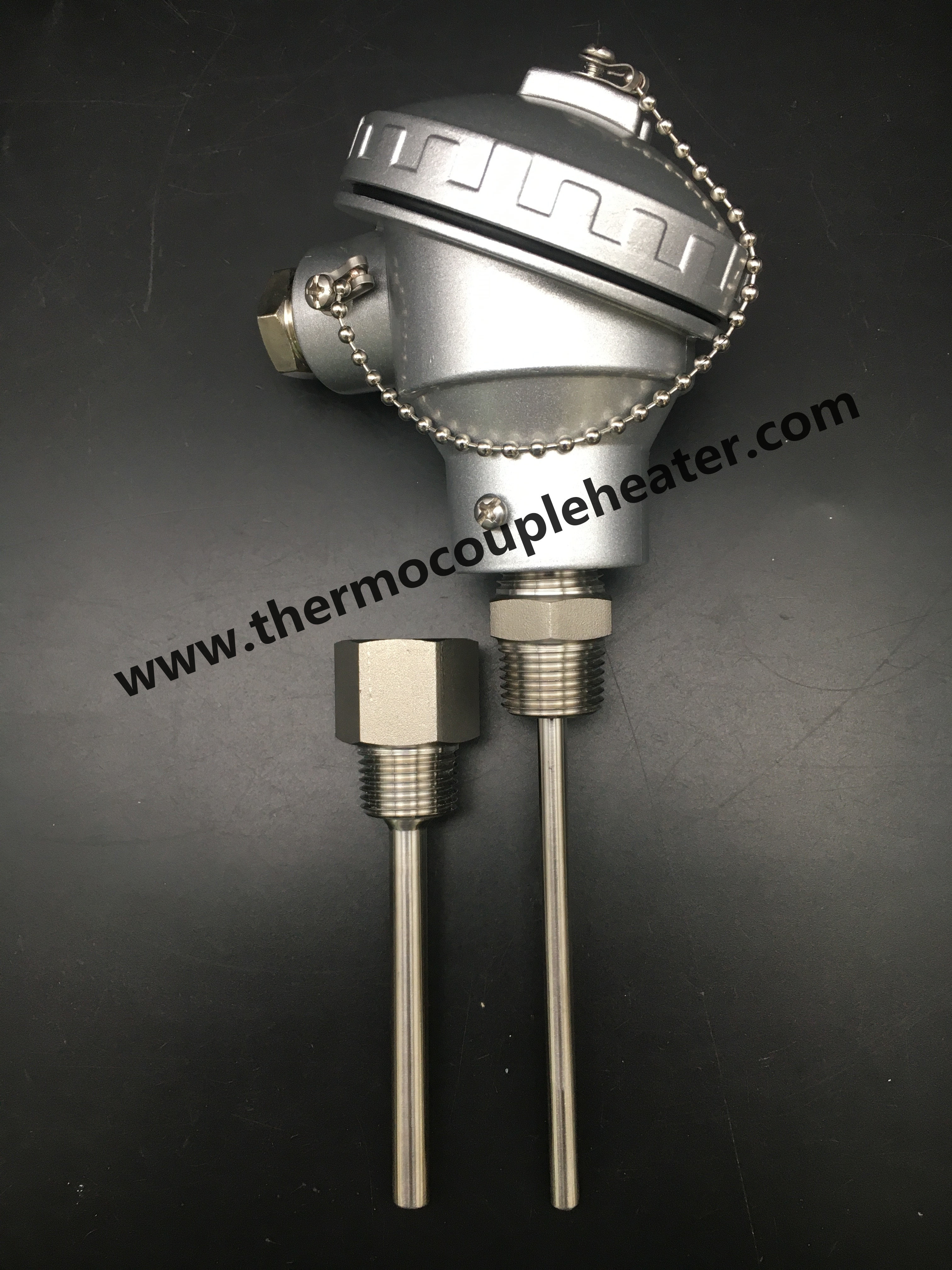 Inserted Temperature Sensor RTD PT100 With Waterproof Head