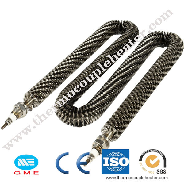 6mm 15kw U Type Tubular Finned Air Heater 750w Finned Heating Element