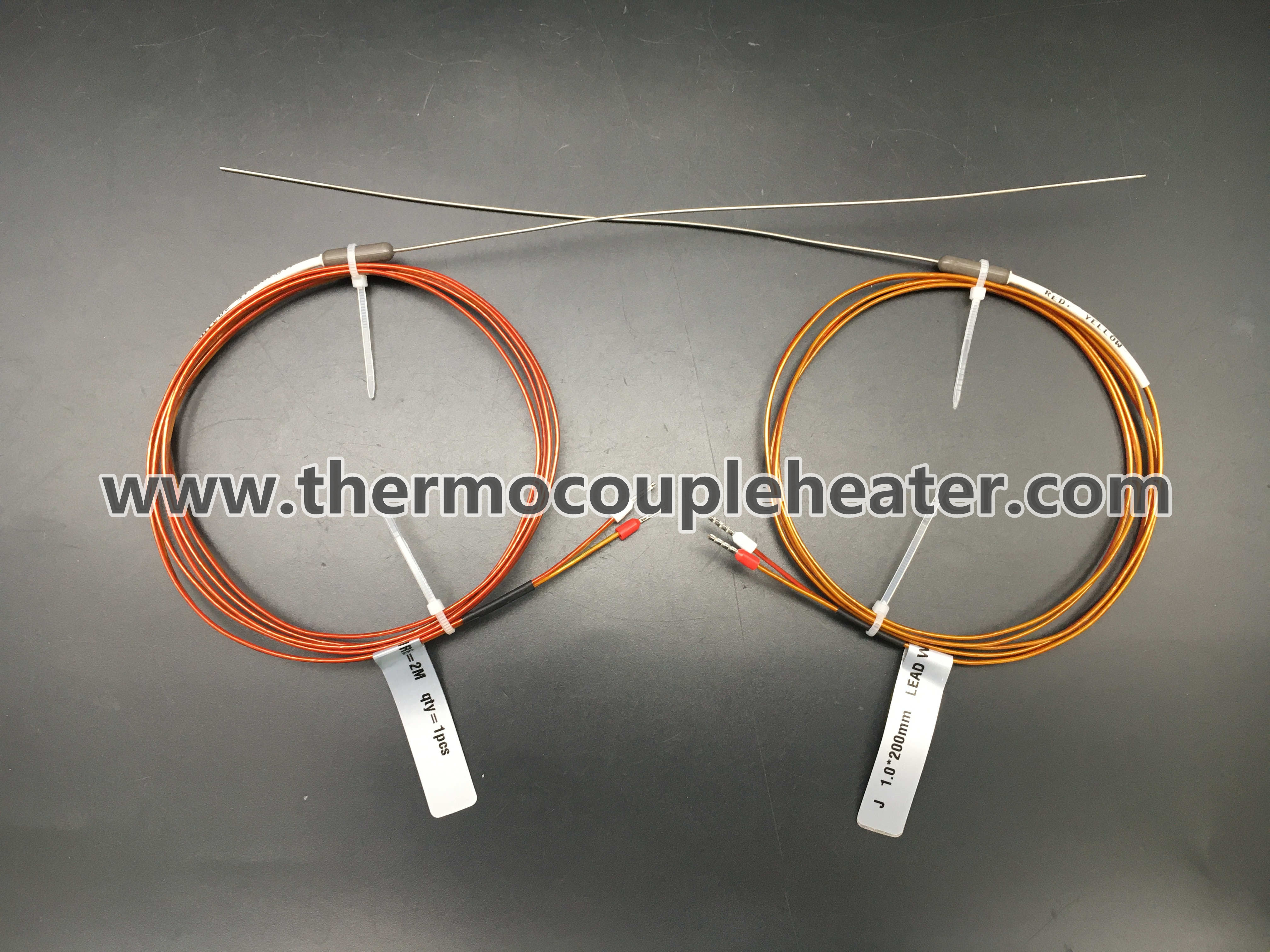 Hot Runner Nozzle Thermocouple Type J With Kapton Lead Cable