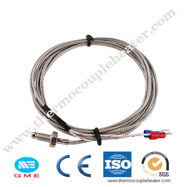 Stainless Steel Screw Temperature Sensor Pt100 Rtd K Type Thermocouple M6