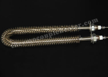 U Shape Stainless Steel Finned Tubular Heater / 500W-3000W Tubular Air Heater