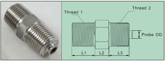 Temperature Measurement Thermocouple Components , Thermocouple Compression Fittings