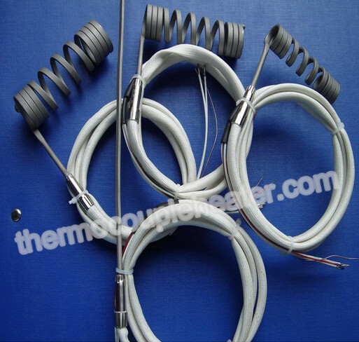 Hot runner coil heater , Thermocouple RTD for precision heating systems with different sleeves