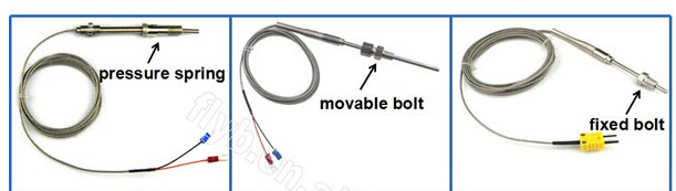 J / T / E / R / N K Type Duplex Thermocouple Rtd Temperature Sensor High Temperature