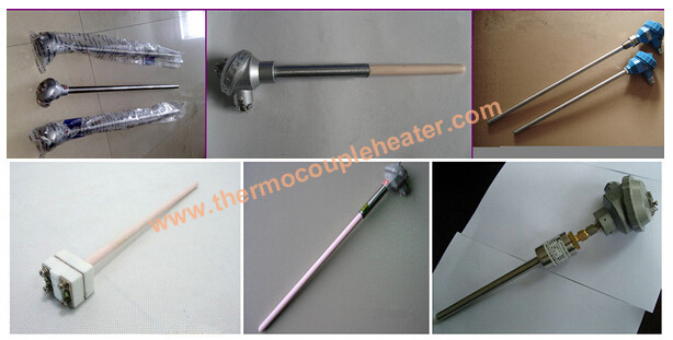 0~1600C S Type Thermocouple Temperature Sensor Rtd With Ceramic Protection