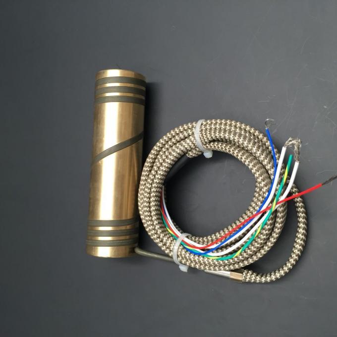 Hot Runner Brass Pipe / Nozzle Heater Pressed With Coil Heaters Custom Size