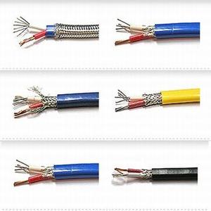 K Type Thermocouple Extension Wire Low Voltage Copper / Tinned Copper Conductor Material