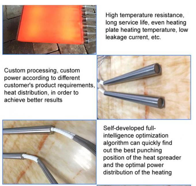 120 Degree Bending High Temperature Cartridge Heater 230v 1000 Watt SS316 Material