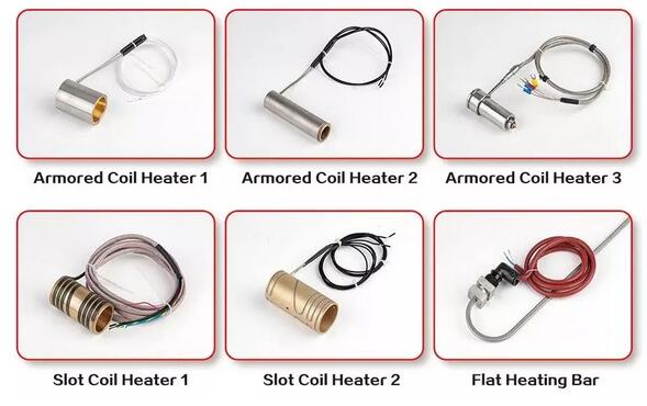 Hot Runner Enclosed Hot Runner Coil Electric Heater With Stainless Steel Cover With J/K Type Thermocouple