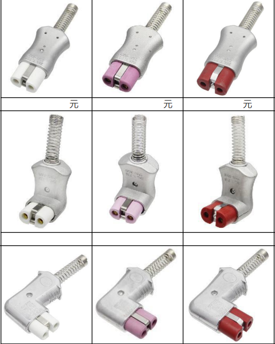 Industrial Heater High Temperature Ceramic Plug Connector straight curved 220V-600V 35A