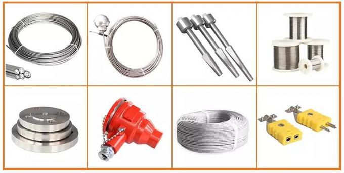 Stainless Steel Probe Thermocouple With Movable Flange Assembly