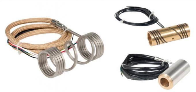 Hot Runner System Pressed In Brass Coil Heater With Thermocouple