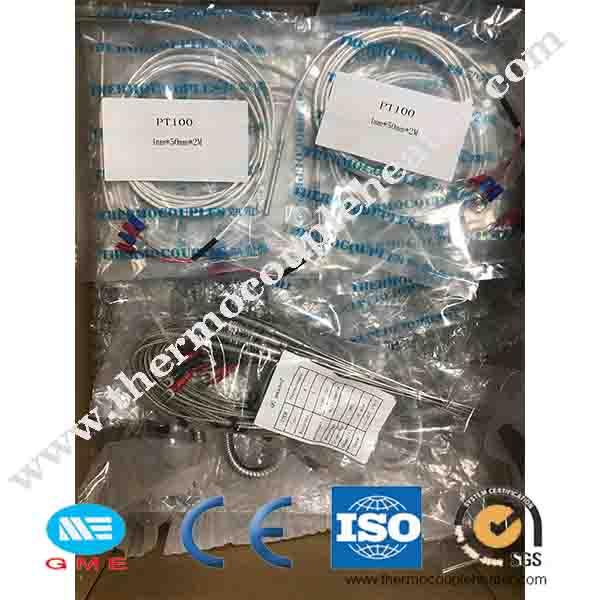 Stainless Steel Probe Rtd Pt100 Thermocouple Sensor Industrial Ip68 Waterproof