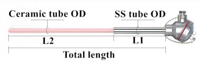 temperature instruments sensors food probe 1300c 1200c k type thermocouple with connector