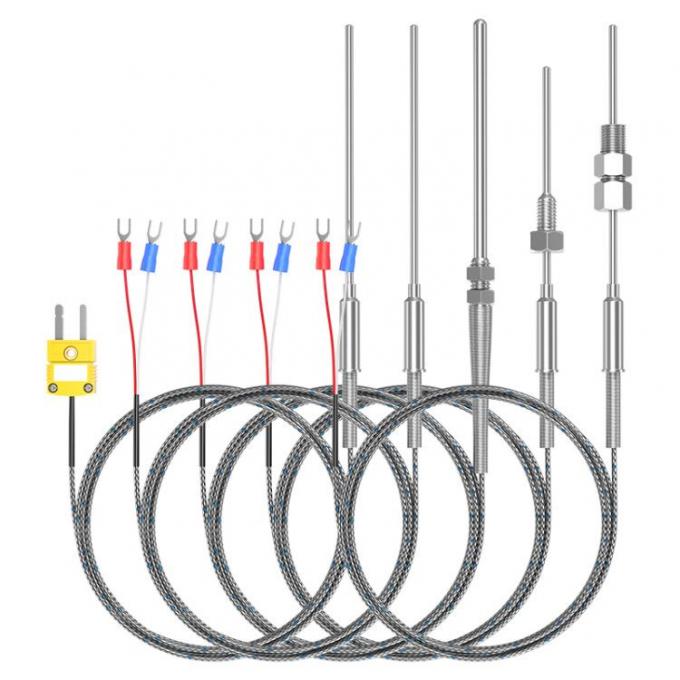 Stainless Steel Sheathed Dia 1.0mm 1.5mm 3.0mm 6.0mm Type K/j/n Probe Type Thermocouple