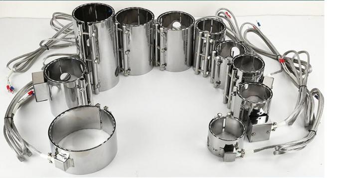 Stainless Steel Extruder Screw Barrel Mica Insulated Band Heater With Thermocouple