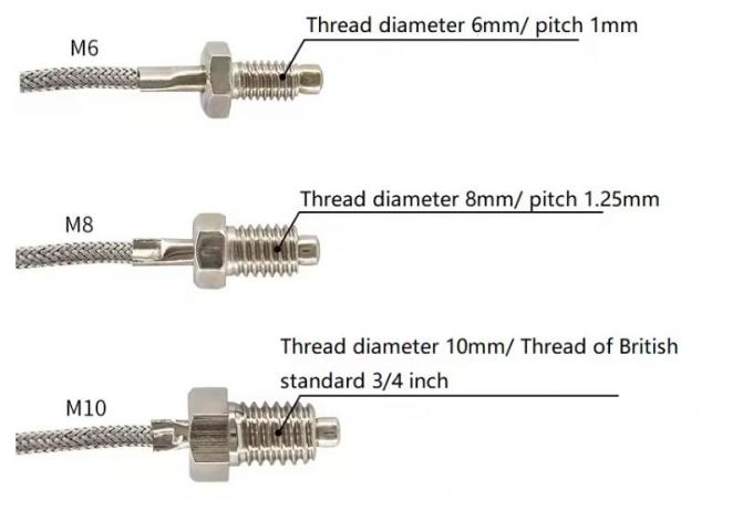 M6 Screw K E Type Screw Thermocouple Microwave Oven Induction Cooker Oil Temperature Sensor