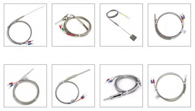 Thread M6/M8/14'' Screw Probe Temperature Sensor Thermocouple K Type Cable 2m