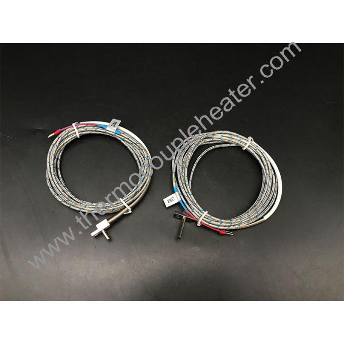 Type K/J Temperature Sensor Screw Type Thermocouple 4x12mm And 4x25mm With 3 Meters
