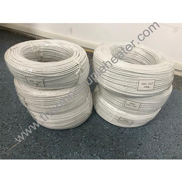 PFA Insulated RTD PT100 Cable Fiberglass Braided Shielding FEP Jacket RTD Cable