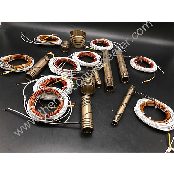 Pressed In Brass Coil Hot Runner Heater For Hot Runner System With Thermocouple